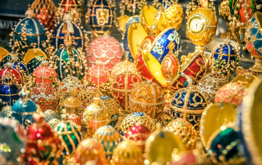 Collection of Fabergé eggs