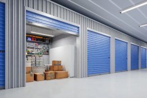 Open interior storage unit