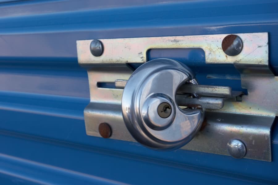 Padlock On A Storage Locker